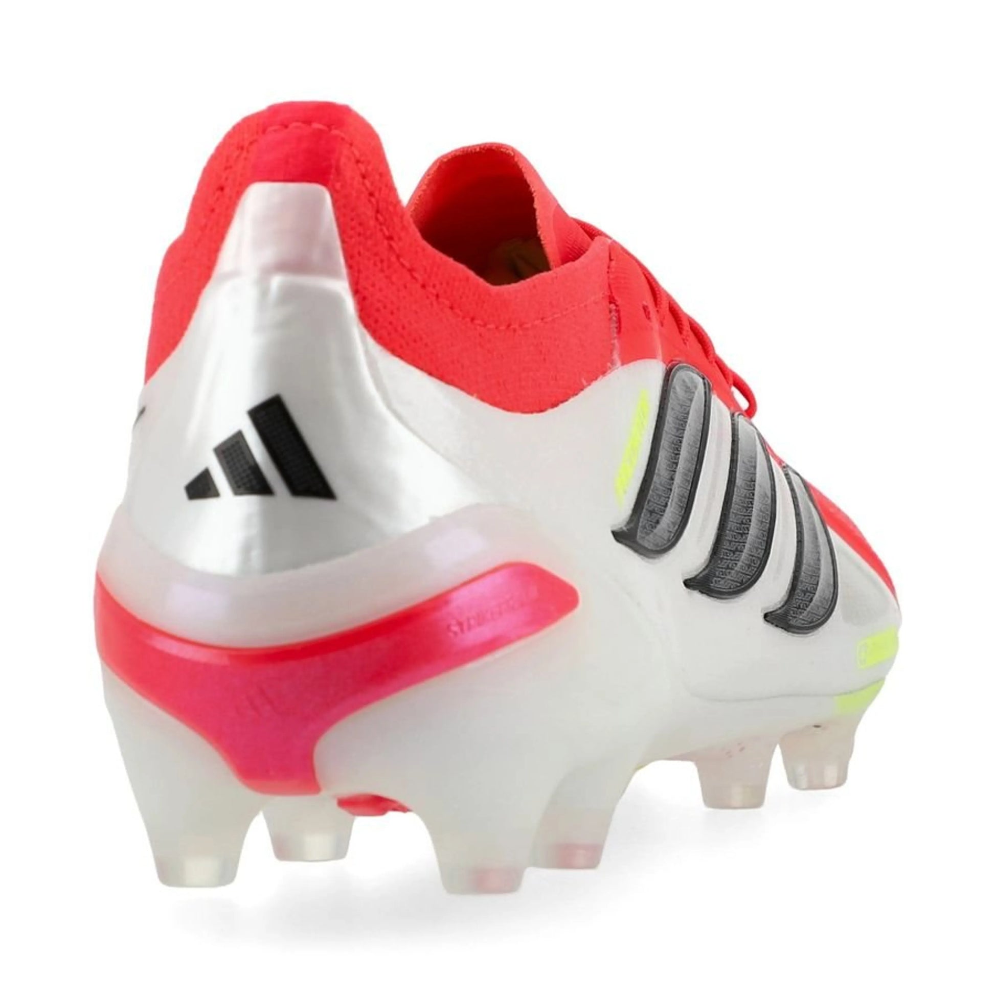 back view of the adidas Predator Elite AG in Red / Black / White (Born For Goals Pack)