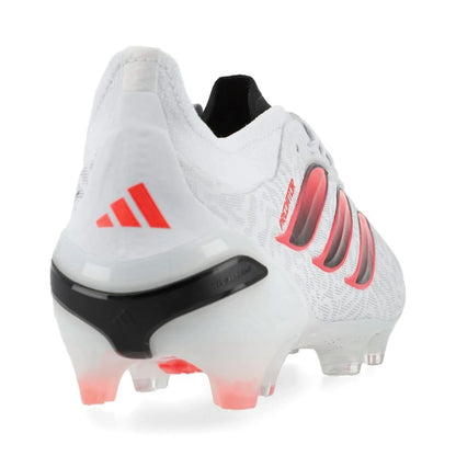 back view of the adidas Predator Elite FG in White/Red/Black from the Chaos vs Control Pack