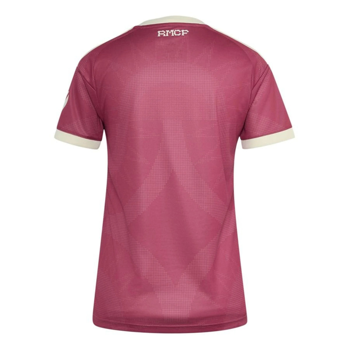 back view of the adidas Real Madrid Womens Third Shirt 2026/27 Dark Pink/Ivory