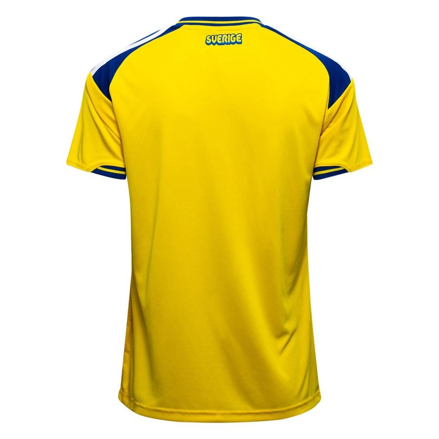 back view of the adidas Sweden Women's Home Shirt World Cup 2026 - Yellow/Navy