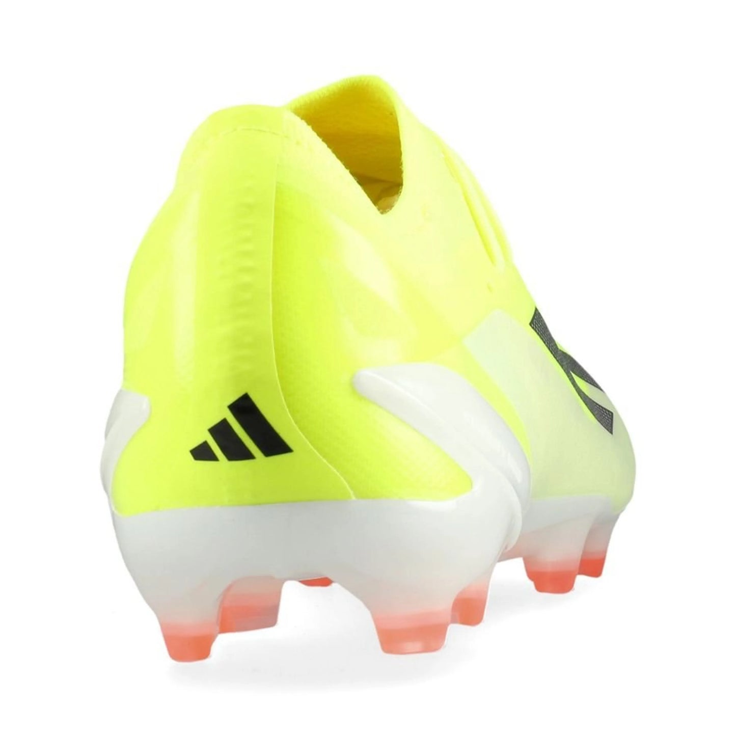 back view of the adidas X Crazyfast Elite FG "Solar Energy" Pack in a Yellow/Black/Red colorway