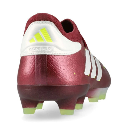 back view of the adidas X Crazyfast Elite Laceless FG "Energy Citrus" Pack in a Red/White/Yellow colorway