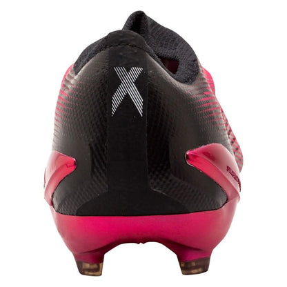 back view of the adidas X Speedportal+ FG "Own Your Football" Pack in a Pink/Black colorway