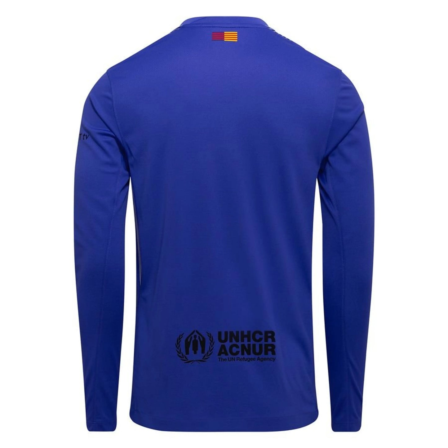 back view of the Nike FC Barcelona 2025/26 Away Goalkeeper Shirt long sleeve in Violet/Black