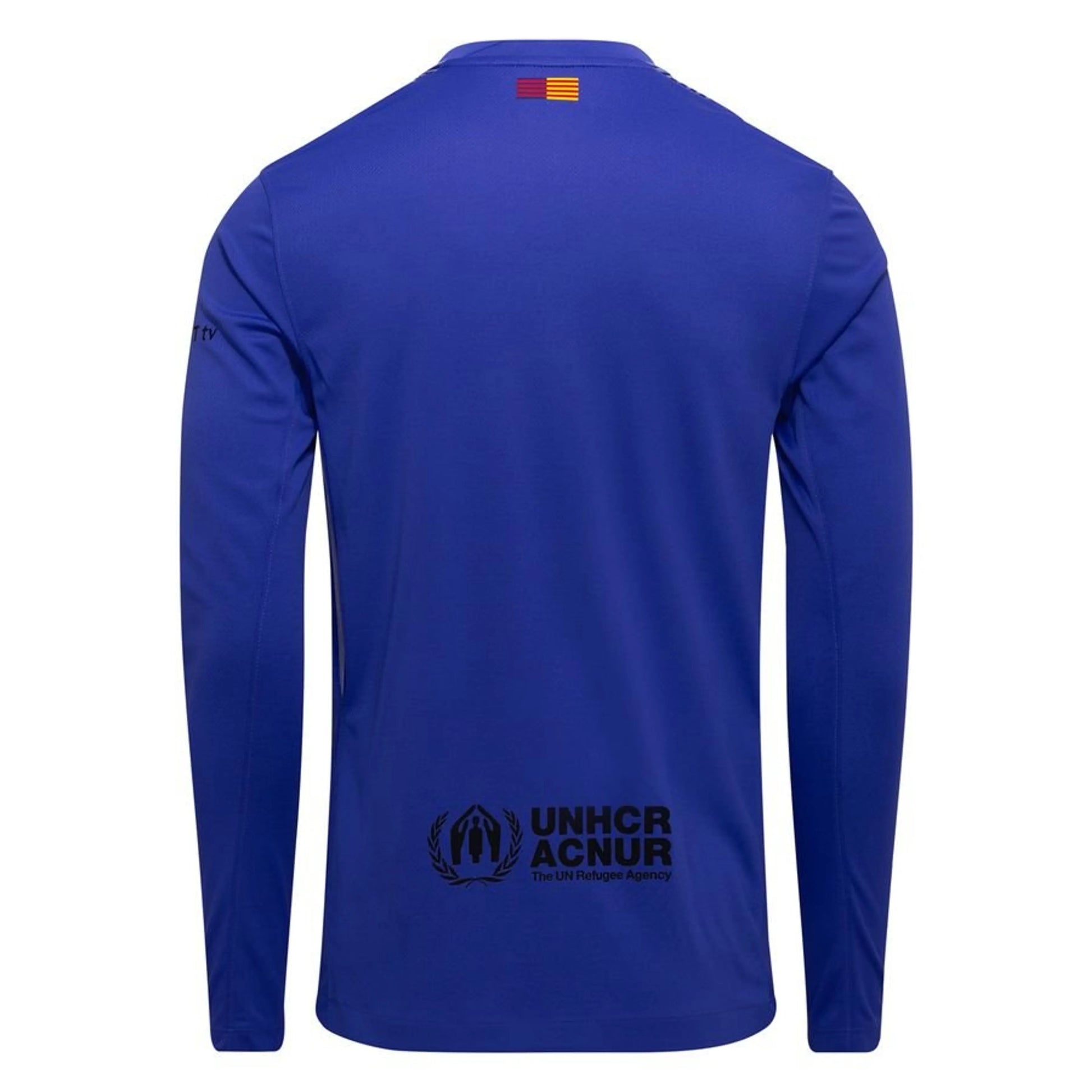 back view of the Nike FC Barcelona 2025/26 Away Goalkeeper Shirt long sleeve in Violet/Black