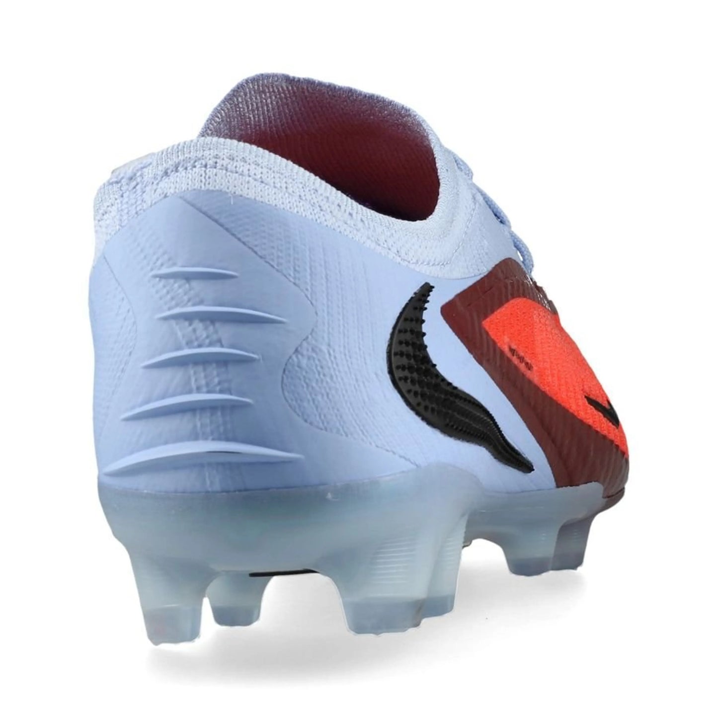 back view of the Nike Phantom 6 Elite Low Cut FG Scary Good in Tint/Crimson colorway