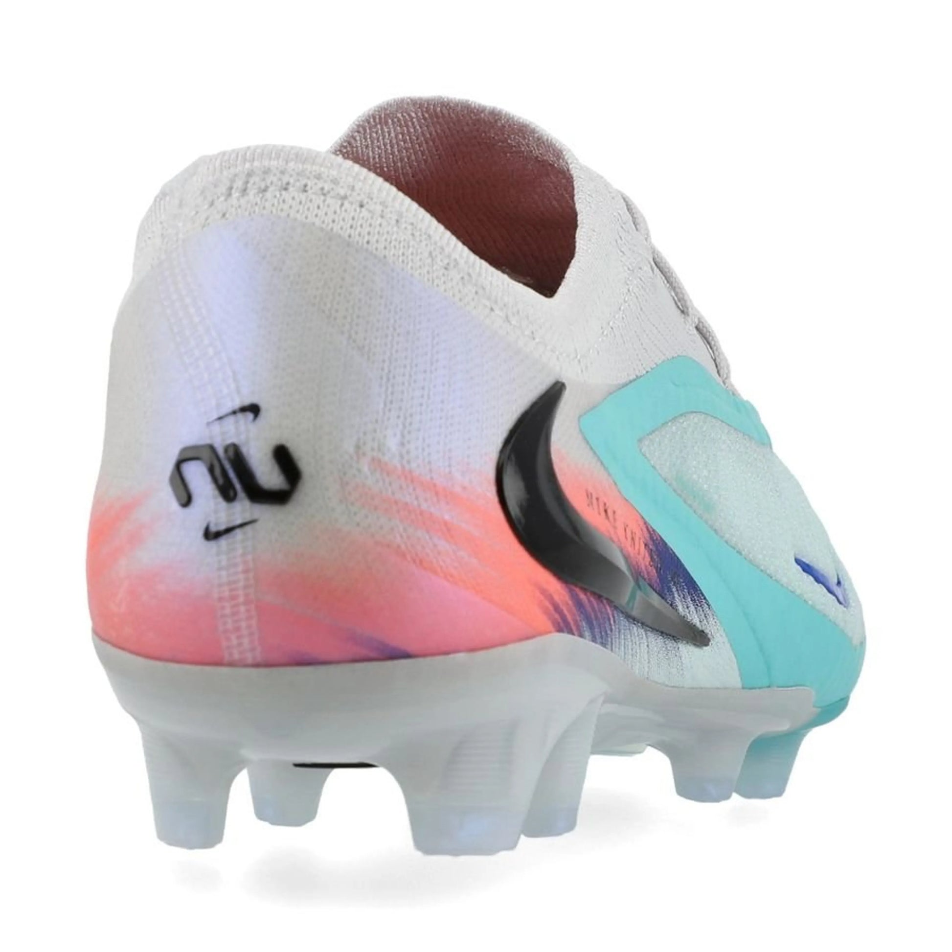 back view of the Nike Phantom 6 Elite Low Cut FG United in Frost/Orange colorway