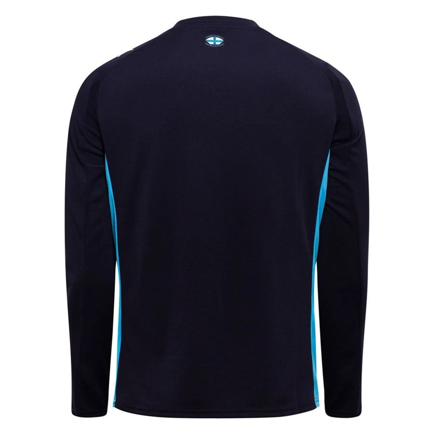 back view of the PUMA Marseille 2025/26 Away Shirt Long Sleeve Navy/Blue