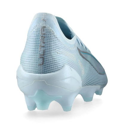 back view of the PUMA Ultra 5 Ultimate FG Light Up Pack in Blue/White/Aqua colorway