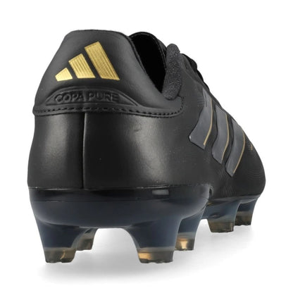 back view of the adidas Copa Pure 2 Elite FG Dark Spark pack in Black/Carbon colorway