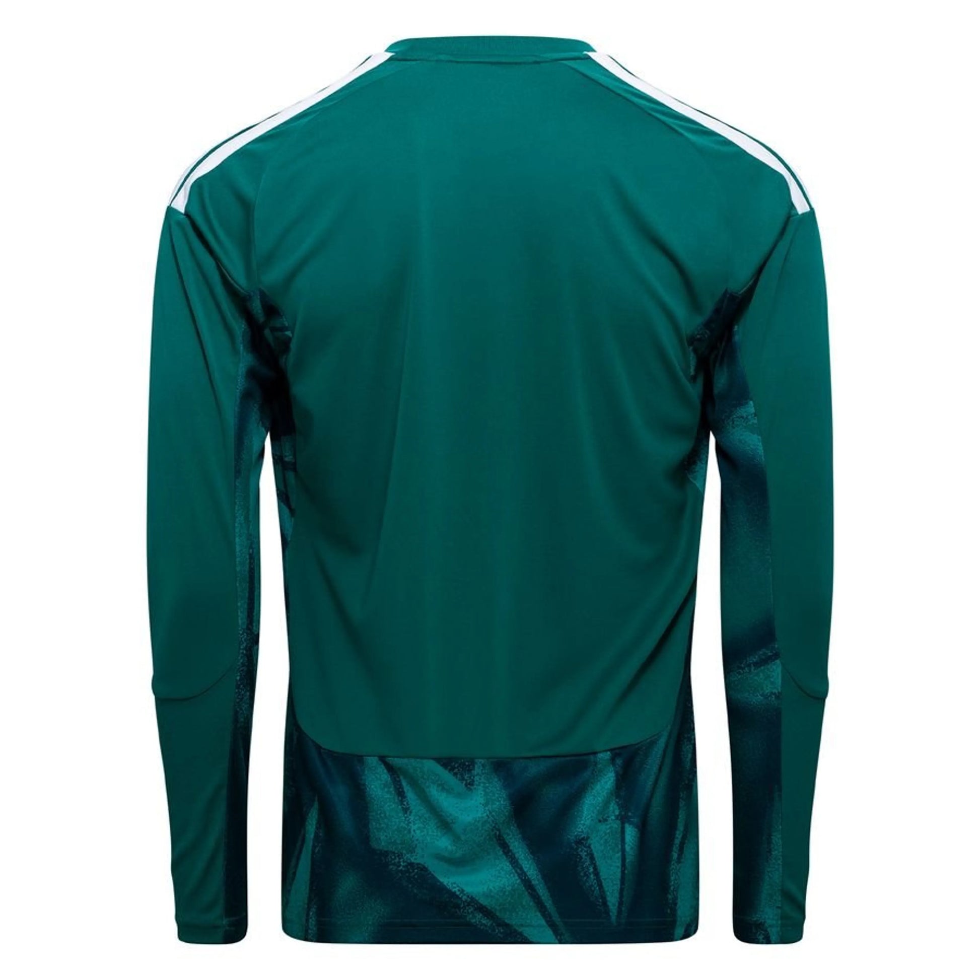 back view of the adidas Germany 2026 World Cup Goalkeeper Long Sleeve Jersey in Green