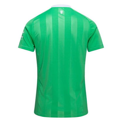 back view of the adidas Manchester United 2025/26 Third Goalkeeper Jersey in Green