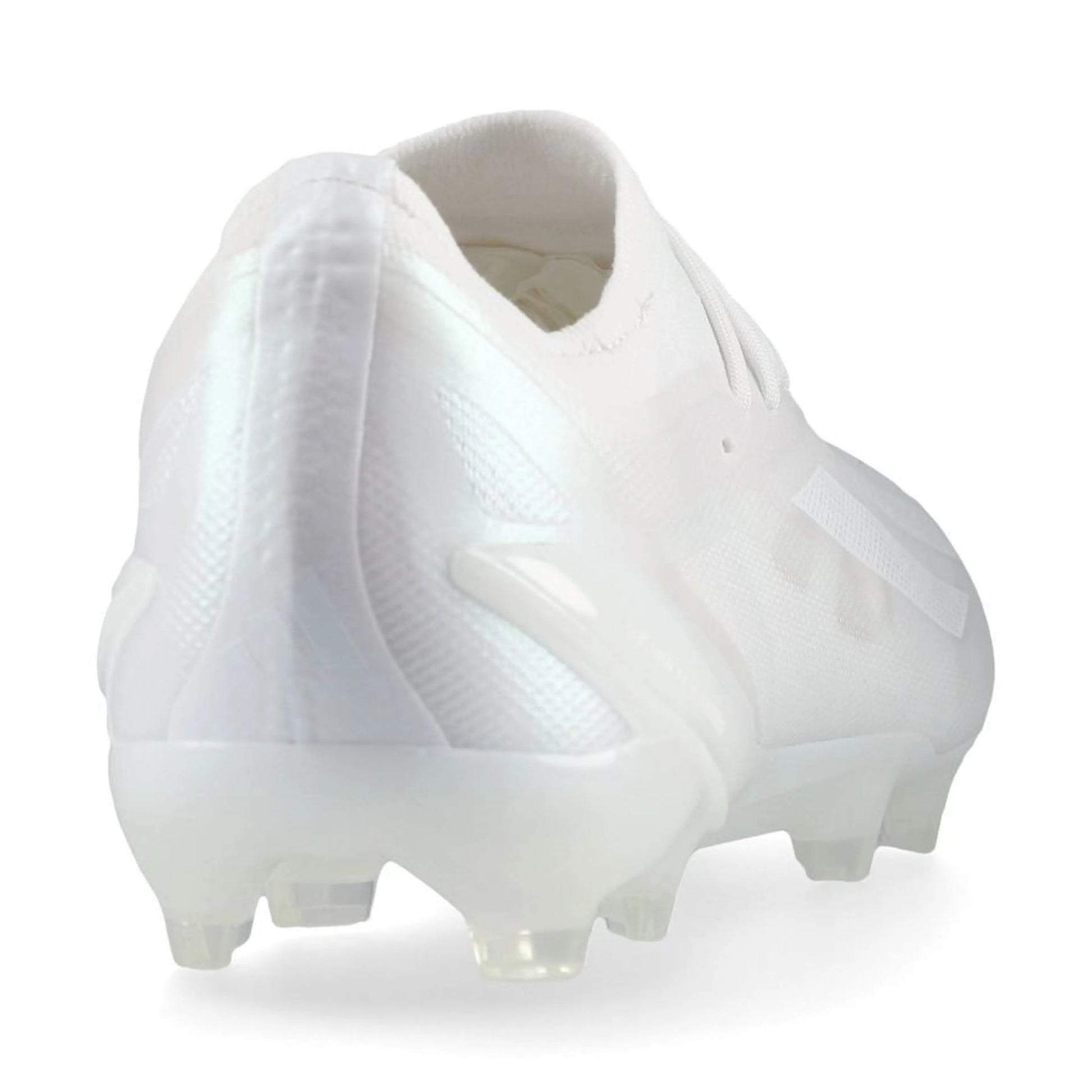 back view of the adidas X Crazyfast .1 FG Pearlized pack in a clean White finish.