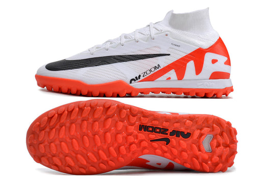nike air zoom mercurial superfly 9 elite turf in orange/black