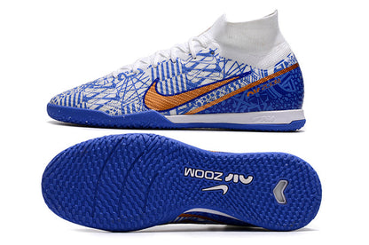 nike air zoom mercurial superfly 9 elite futsal blue/white