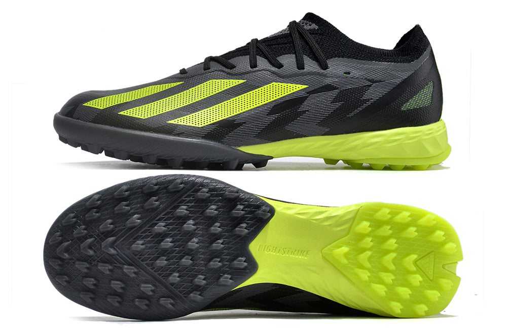 adidas x crazyfast elite turf in black/green