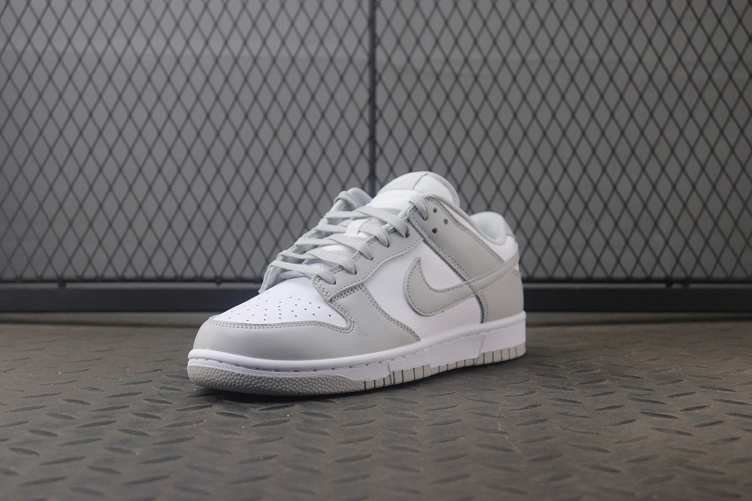 Nike dunk low grey fog, all sizes available.