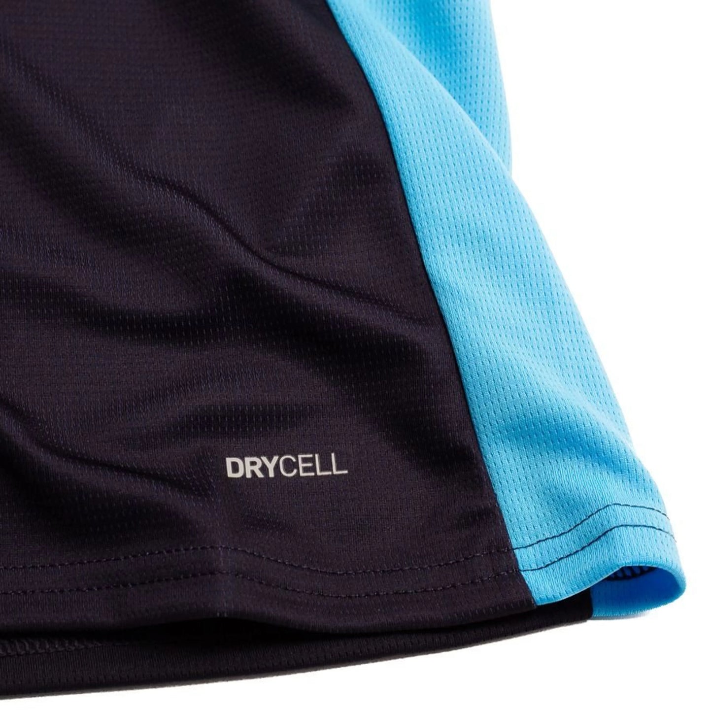 bottom left of the Marseille 2025/26 Away Shirt Long Sleeve Navy/Blue