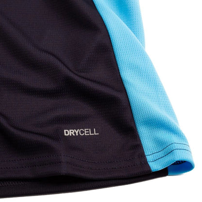 bottom left of the Marseille 2025/26 Away Shirt Long Sleeve Navy/Blue