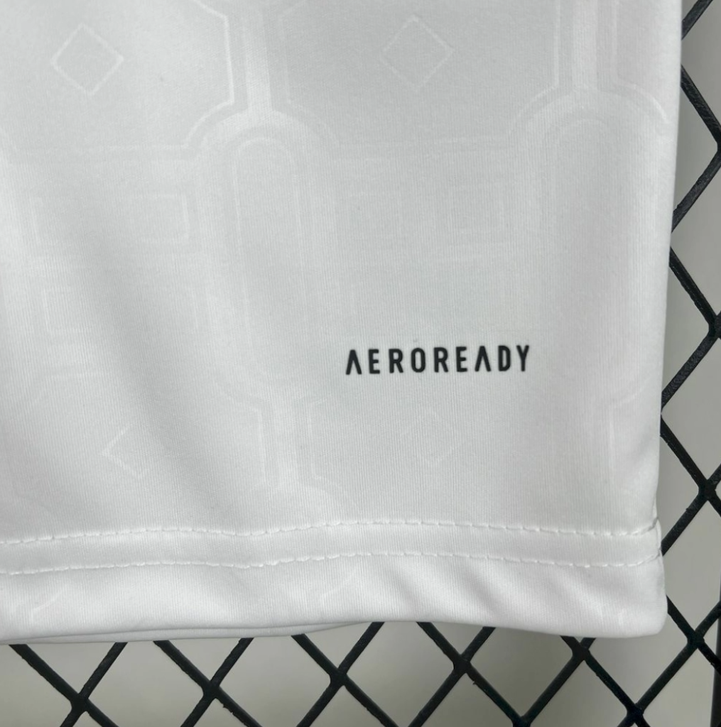 bottom left view of the AS Roma 25/26 Third White Football Short Sleeve Jersey Designed By Adidas