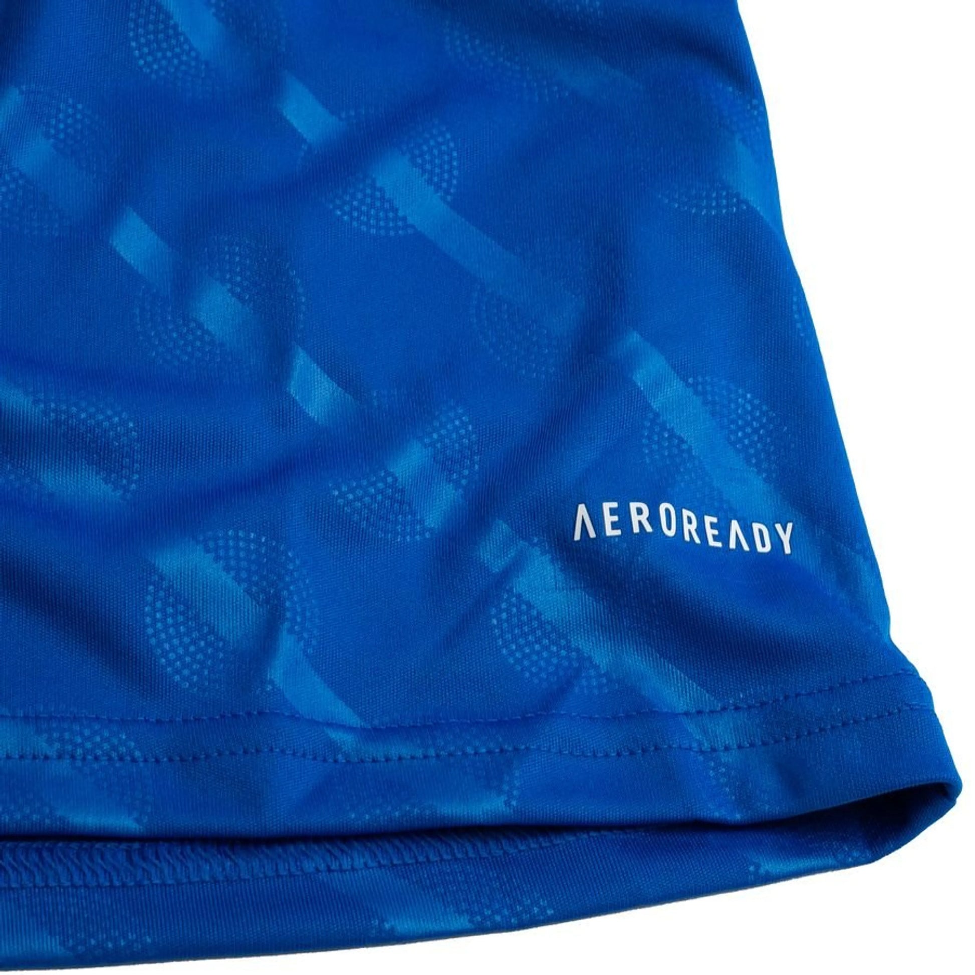 bottom left view of the Adidas Real Madrid 2025/26 Third Blue Long Sleeve Jersey