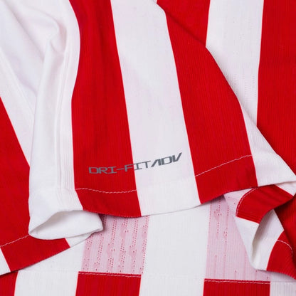 bottom left view of the Nike Atletico Madrid 2025/26 Home Red & White 