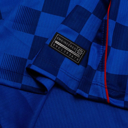 bottom left view of the Nike Croatia Women's Away Shirt World Cup 2026 - Blue