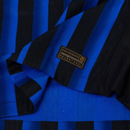 bottom left view of the Nike Inter Milan 2025/26 Home Blue & Black Jersey