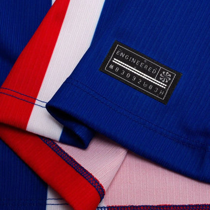 bottom left view of the Nike Paris Saint-Germain Womens Home Shirt 2026/27 - Blue/White/Red