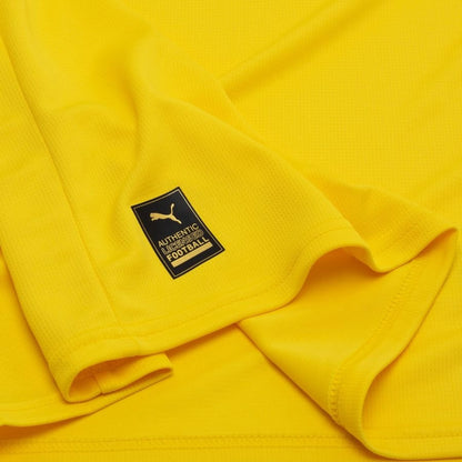 bottom left view of the PUMA Girona FC 2025/26 Away Yellow Shirt