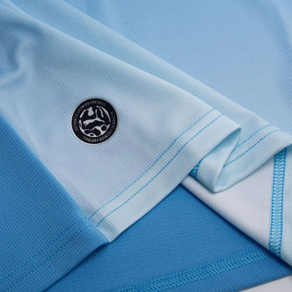 bottom left view of the Puma Manchester City Home Long Sleeve Shirt 2026/27 - Blue