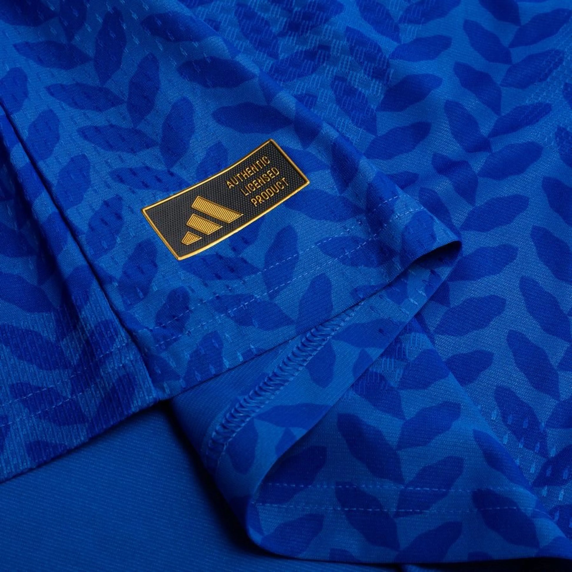 bottom left view of the adidas Italy 2025/26 Home Blue Jersey