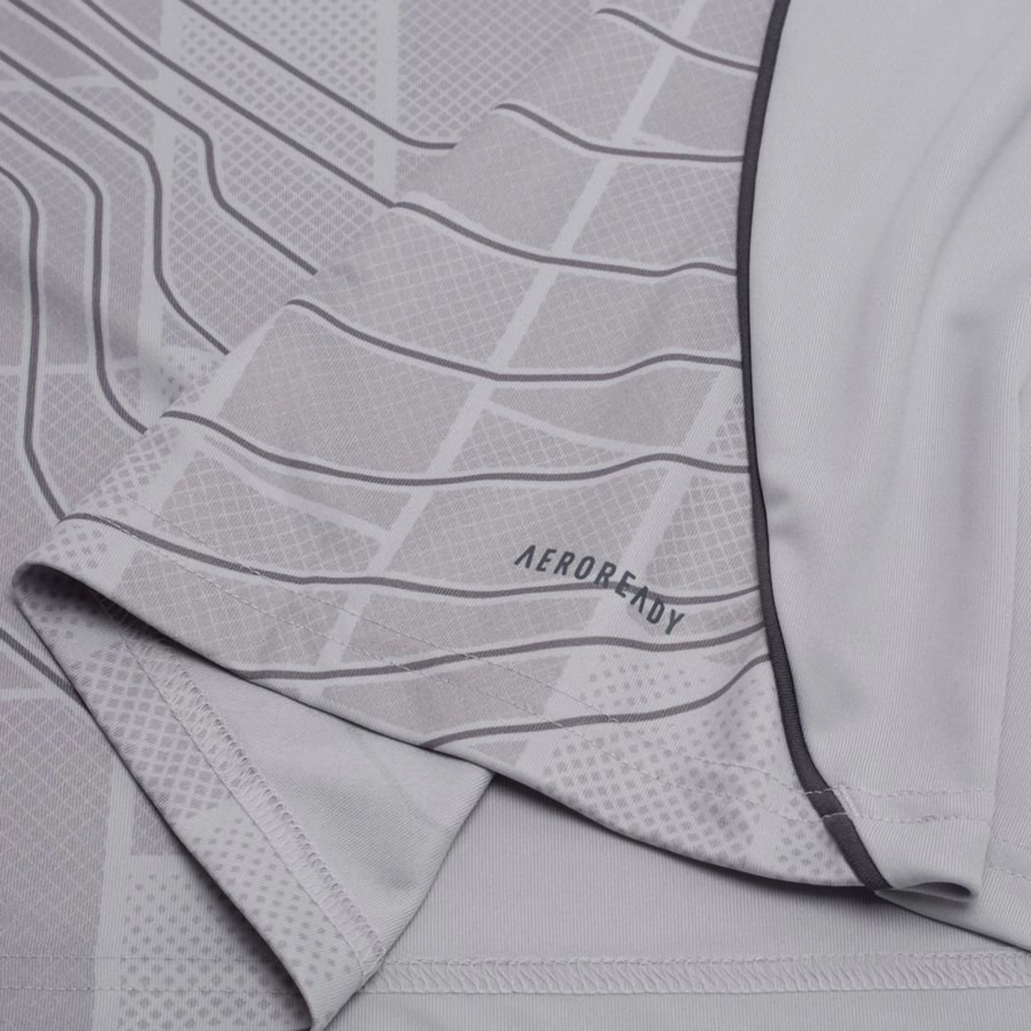 bottom left view of the adidas Olympique Lyonnais 2025/26 Third Grey Shirt