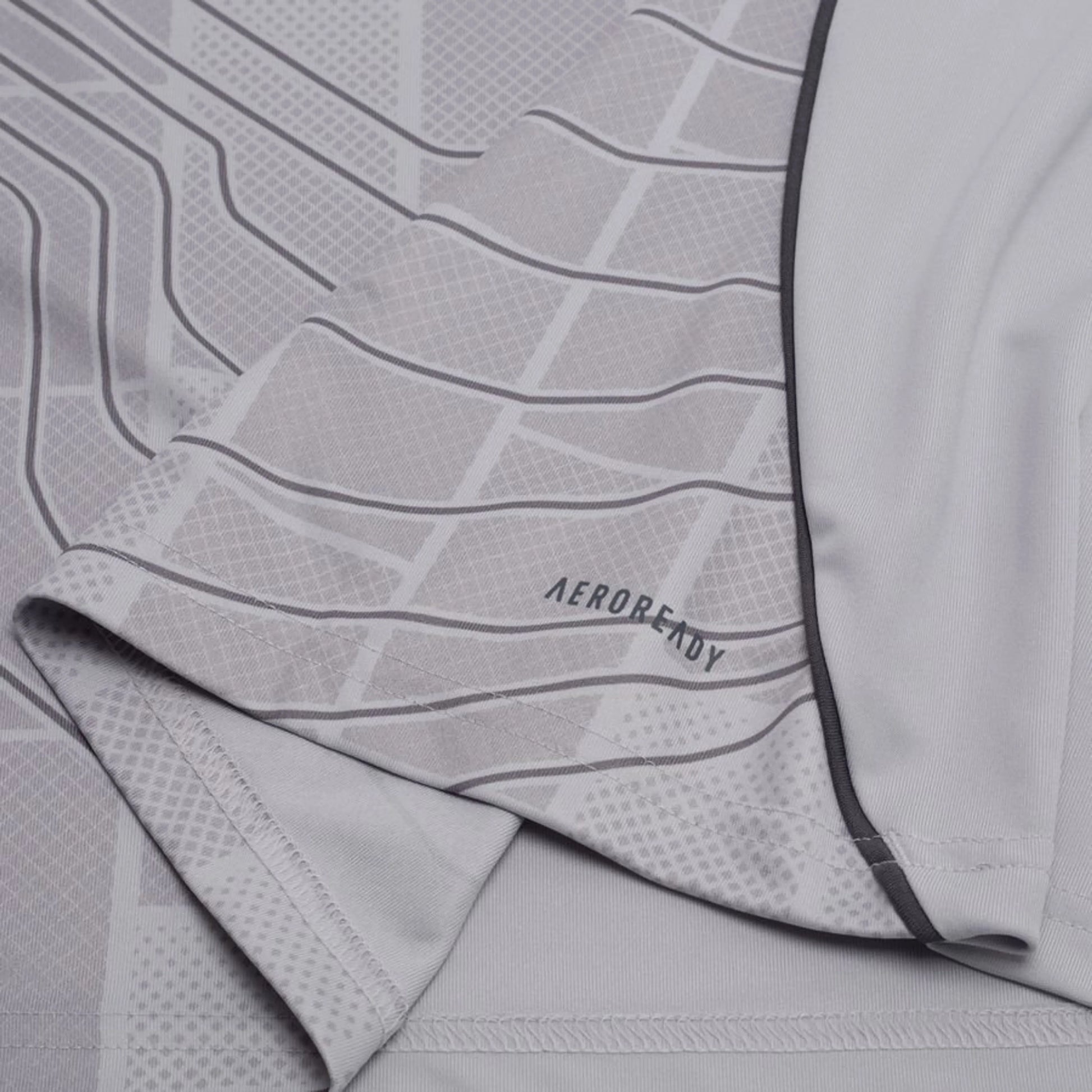 bottom left view of the adidas Olympique Lyonnais 2025/26 Third Grey Shirt