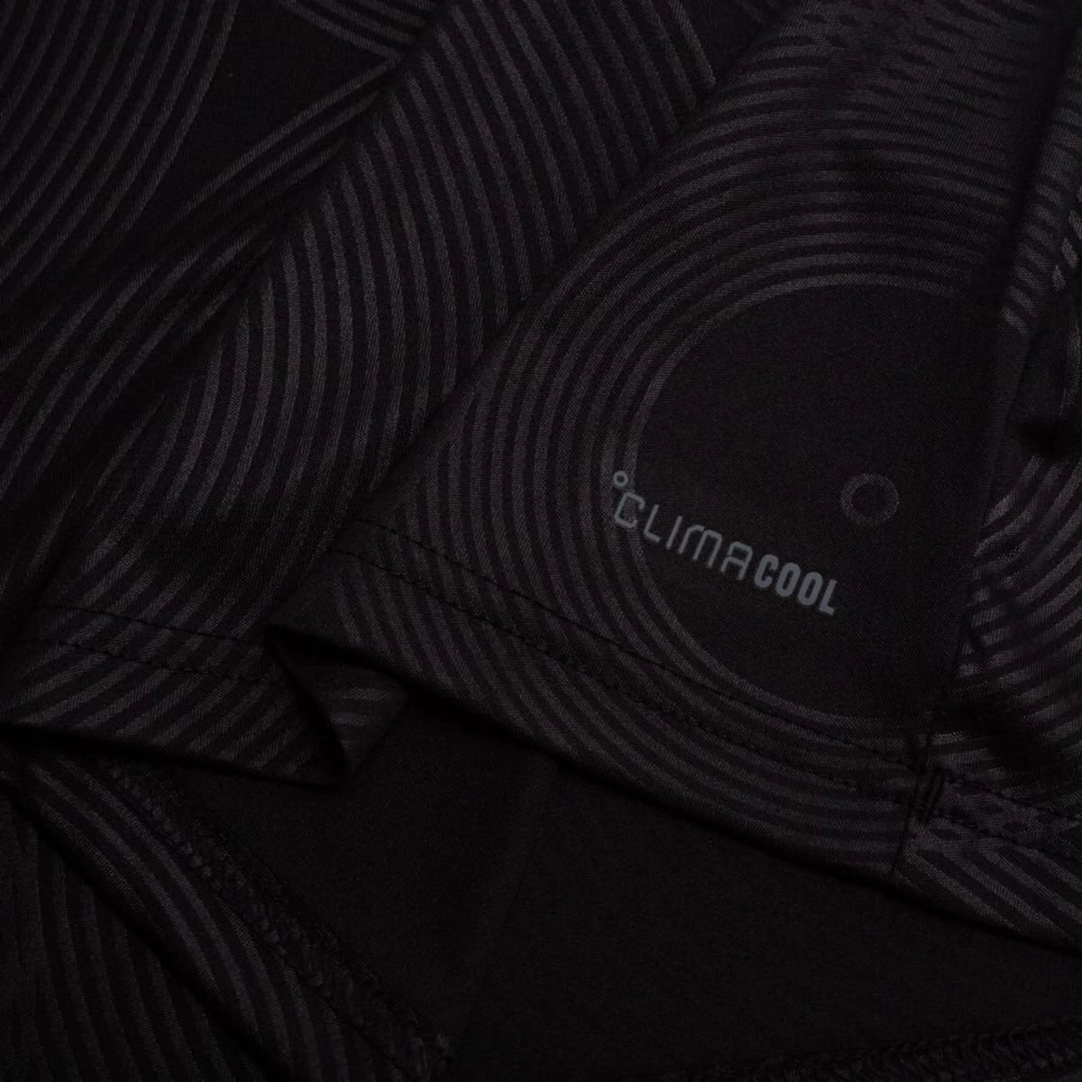 bottom left view of the adidas Olympique Lyonnais Men's 3rd Shirt 2026/27 - Black / Multicolor