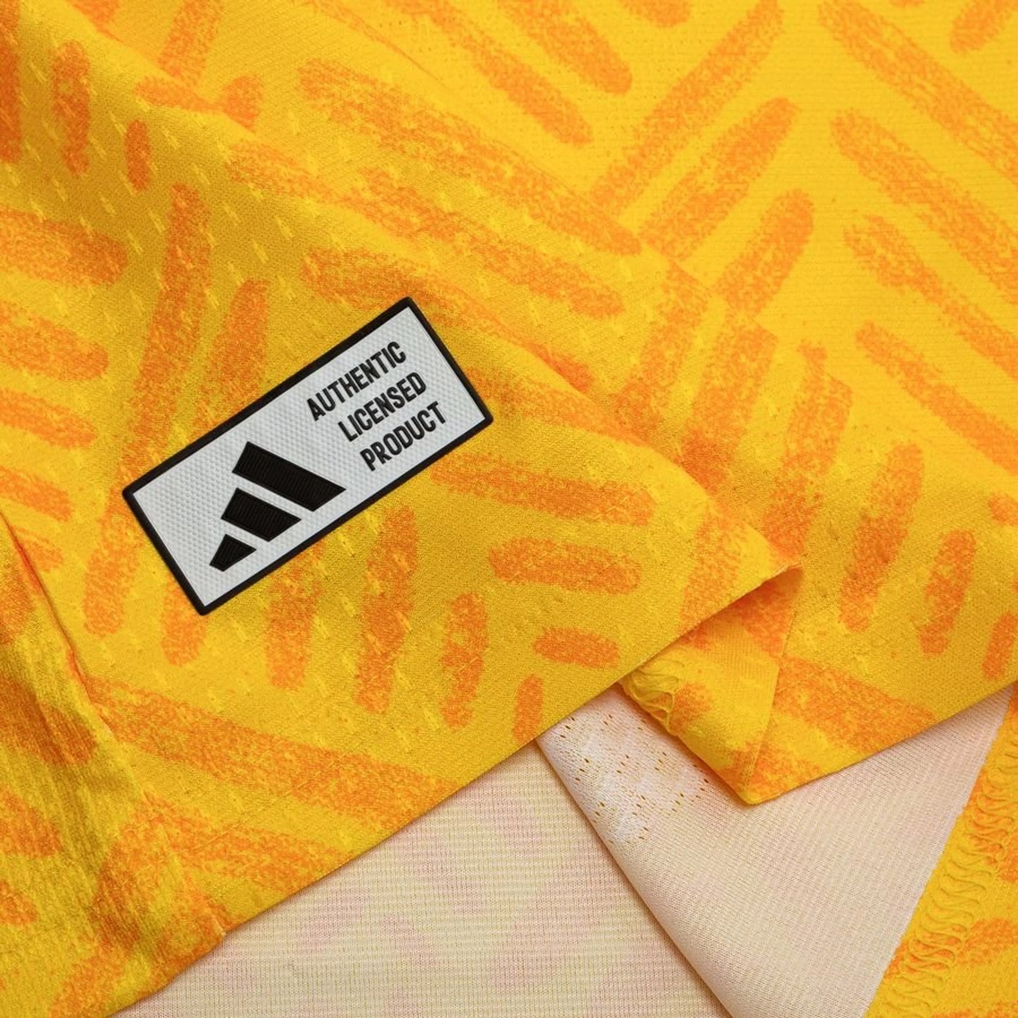 bottom left view of the adidas South Africa World Cup 2026 Home Yellow Jersey
