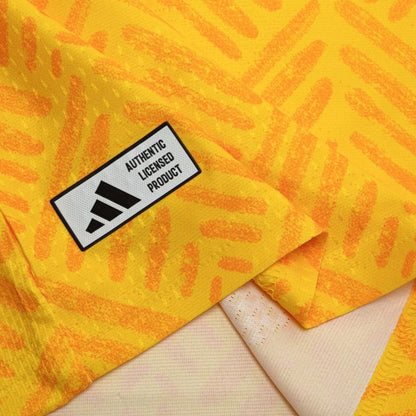 bottom left view of the adidas South Africa World Cup 2026 Home Yellow Jersey