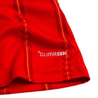 bottom left view of the adidas Spain Women's Home Shirt World Cup 2026 - Red