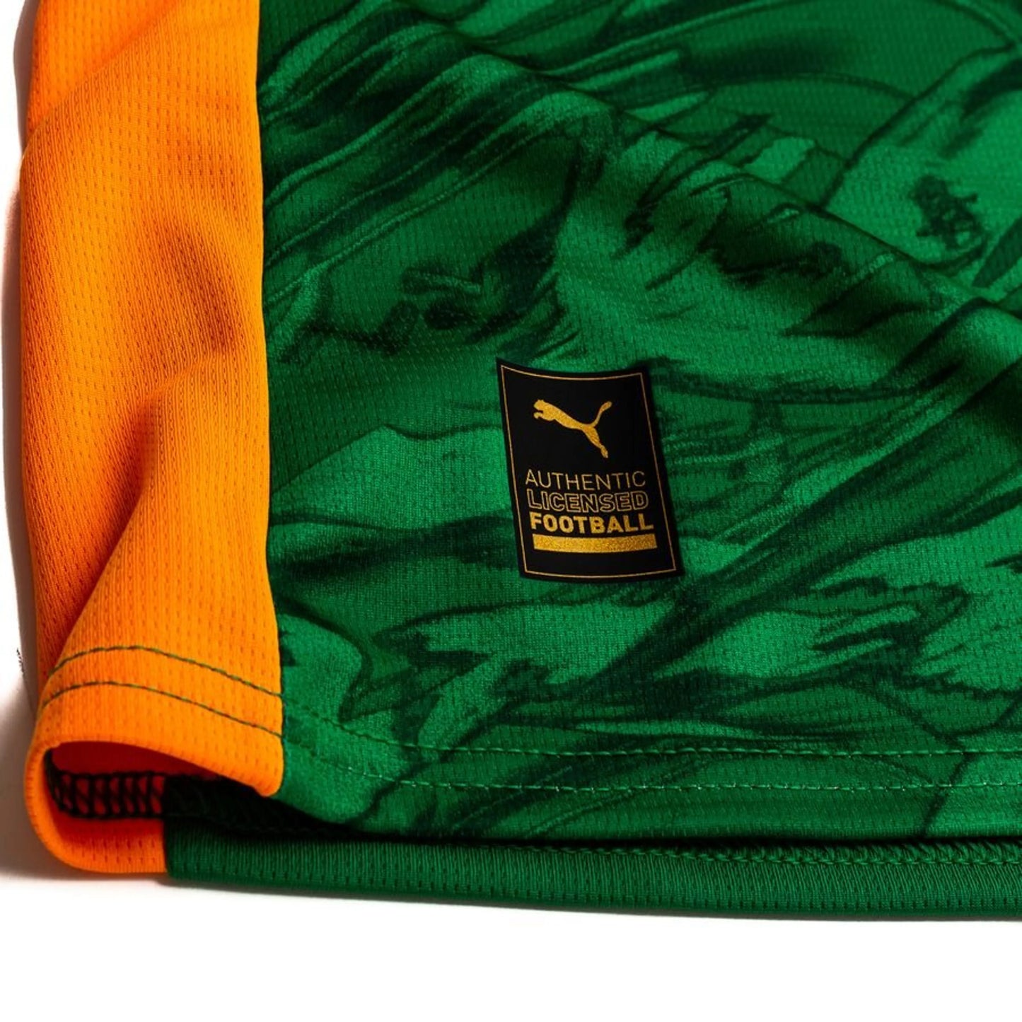 bottom left view of the PUMA Borussia Dortmund 2025/26 Goalkeeper Shirt in Green and Black