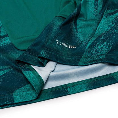bottom left view of the adidas Germany 2026 World Cup Goalkeeper Jersey in Green