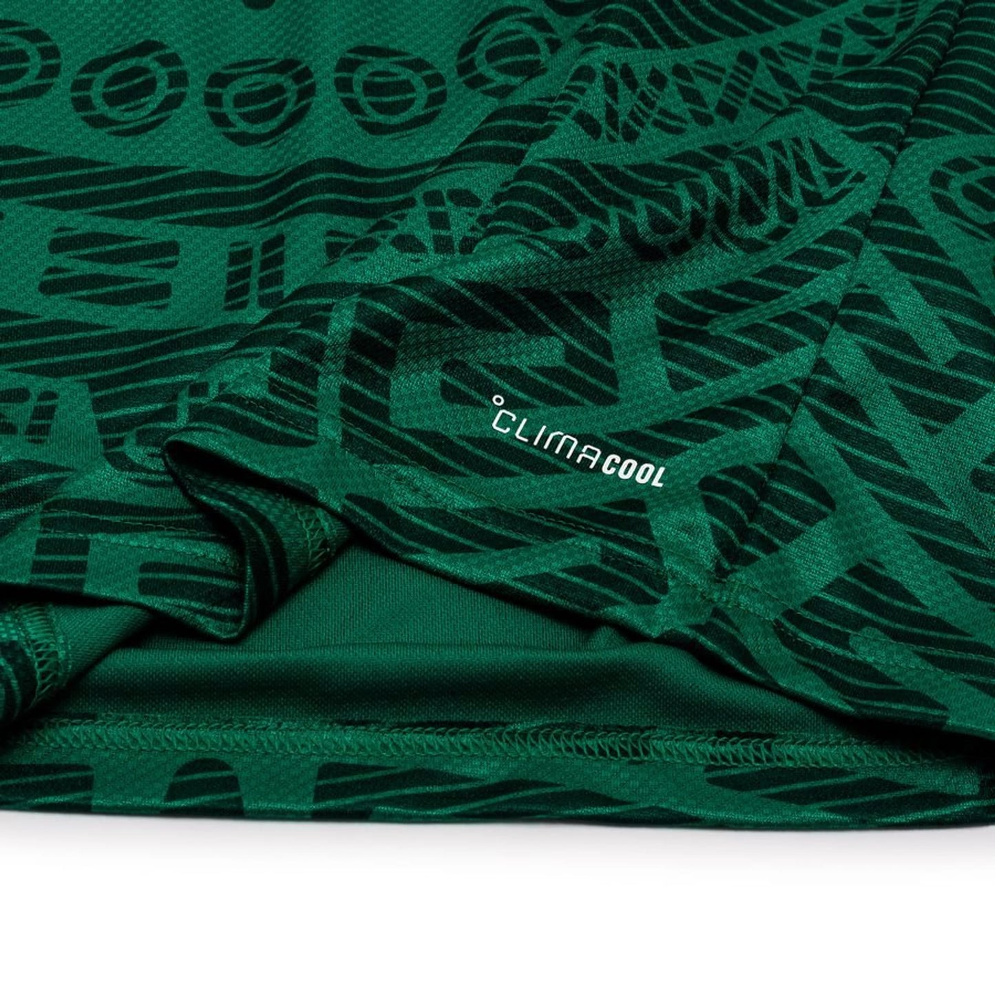 bottom left of the adidas Mexico 2026 World Cup Home Long Sleeve Shirt - Bold Green