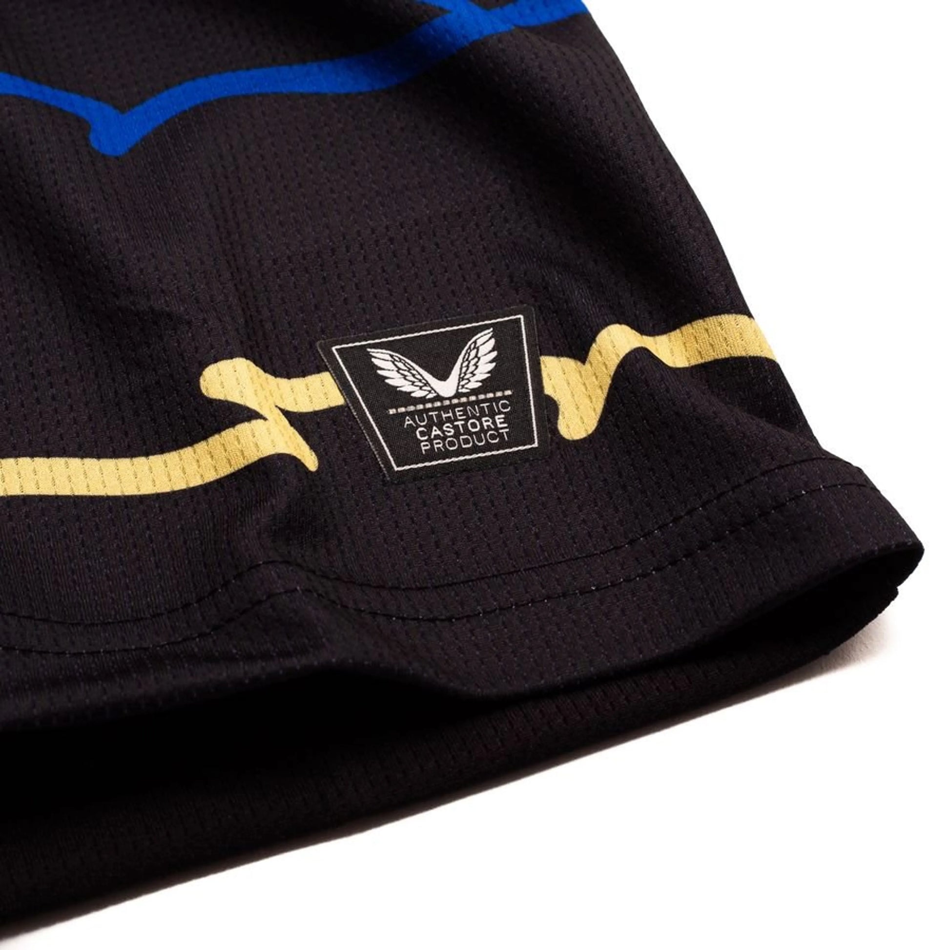 bottom right view of the Castore Everton 2025/26 Third Black Shirt