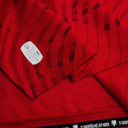 bottom right view of the Macron Albania Home Shirt World Cup 2026