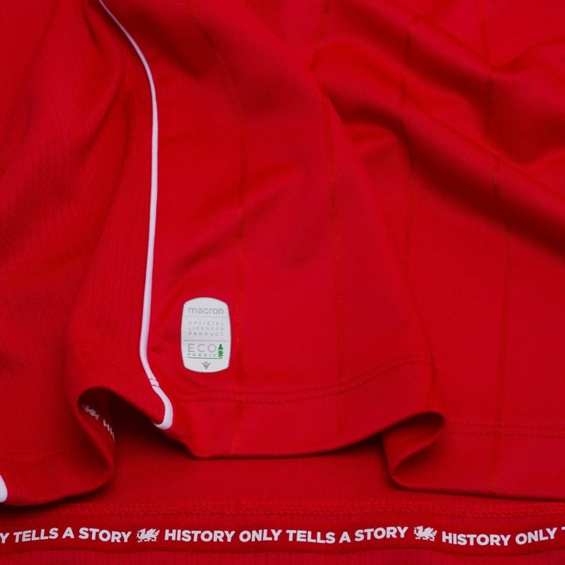 bottom right view of the Macron Wrexham AFC Home Shirt 2025/26