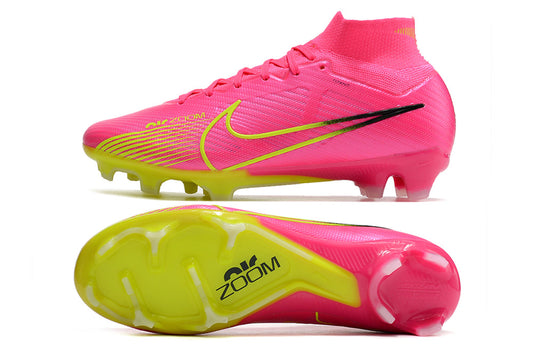 nike air zoom mercurial superfly 9 elite fg pink/yellow