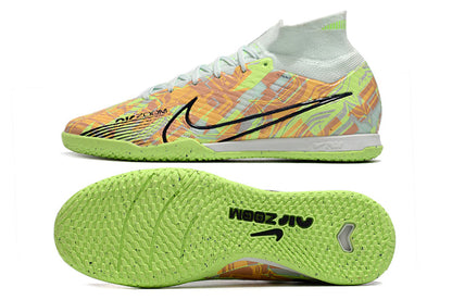 nike air zoom mercurial superfly 9 elite futsal green/orange