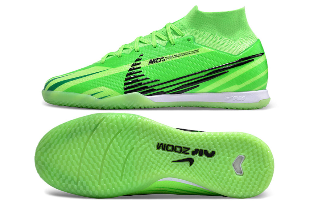 nike air zoom mercurial superfly 9 elite futsal green/black
