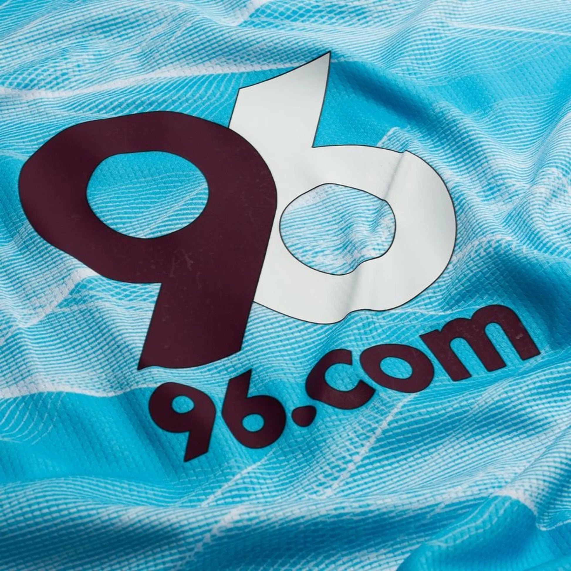 close up view of the Castore Burnley Away Shirt 2025/26