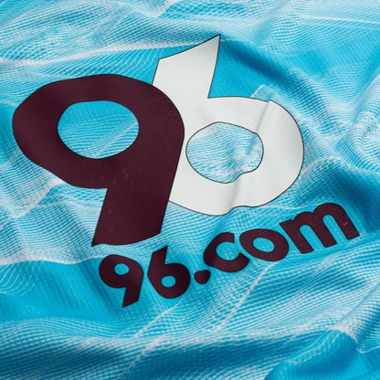 close up view of the Castore Burnley Away Shirt 2025/26