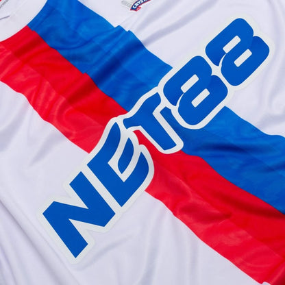 close up view of the Macron Crystal Palace Away Shirt 2025/26